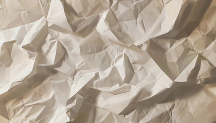 Obraz premium An abstract background is a surface made of crumpled sheet material with sharp fractures and pronounced volume.