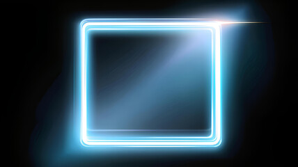 blue glowing frame
