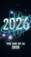 The Number 2026 Representing the Age of AI in Space