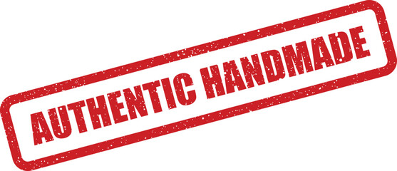 Distressed authentic handmade label graphic symbolizing quality and craftsmanship for creative products