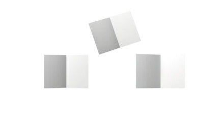 White paper folded in half png