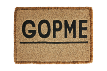 Welcome doormat isolated on transparent background. Welcome doormat with bold text isolated on white background.