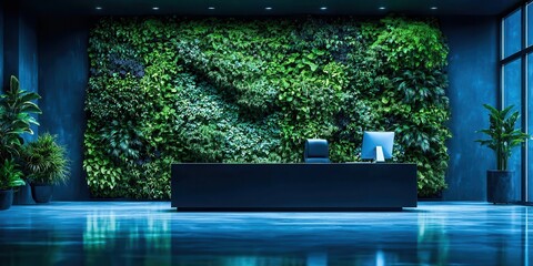 biophilic office design efficient plan future innovation sustainable minimal style and financial forecast space