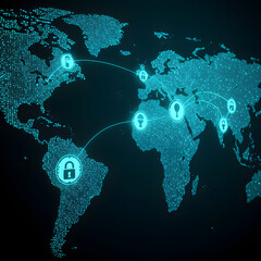 Cybersecurity Concept, Digital Data Protection and Network Security