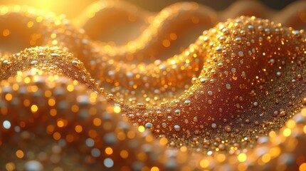 Golden luxury glitter fabric texture