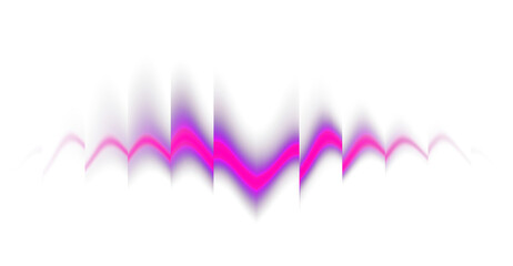 Vibrant Pink Purple Energy Wave Transparent Background