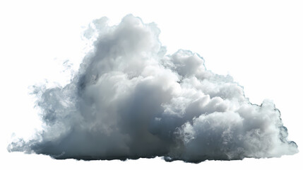 A fluffy, isolated cumulus cloud floating in the sky, providing a sense of tranquility and calm