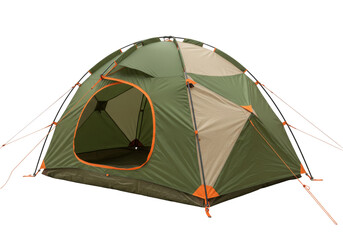 Isolated camp tent outdoor equipment for camping excursions and recreation in nature © Leon
