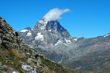 Cervino veduta dalla Valle d'Aosta