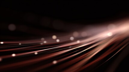 A background of thin, elegant, flowing lines, like digital circuits or light trails.