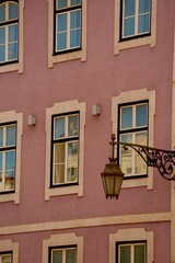 Signature Lisbon house(s). Traditional Portuguese colourful house(s) in historical center of Lisbon