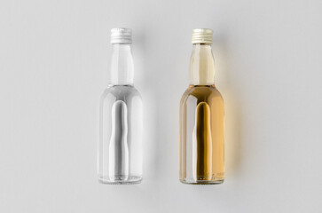 Miniature spirits, liquor bottle mockup