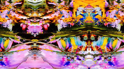 Abstract art background . Hand painting artwork on canvas .