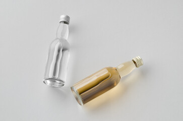 Miniature spirits, liquor bottle mockup