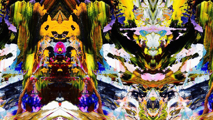 Abstract art background . Hand painting artwork on canvas .