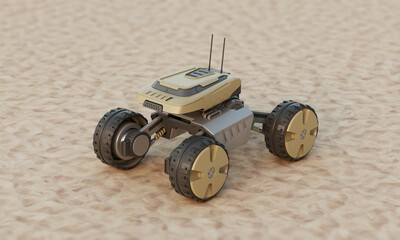 미래 행성 탐사용 로봇 착륙선 Futuristic Robotic Lander for Exploring Planet © asri80