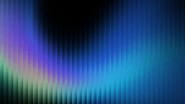  Abstract colorful gradient refracted prism glass texture with grain effect. Futuristic ribbed texture for tech background, header, cover, poster, backdrop.