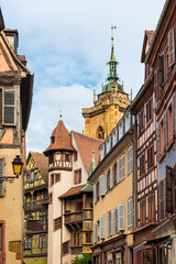 Obraz premium Pfisterhaus in der Altstadt von Colmar, Elsass, Frankreich