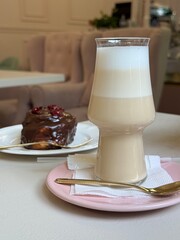 Raf and chocolate cinnabon at the restaurant