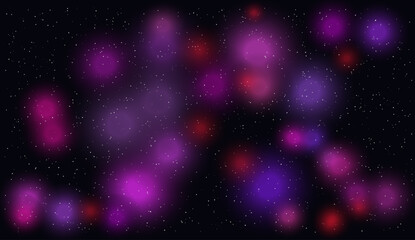 Abstract glowing cosmic galaxy star dust bokeh space vector design background