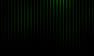 Abstract glowing green vertical light stripes background with gradient effect, futuristic neon pattern, digital energy design, modern technology illumination concept