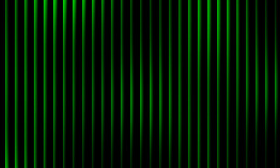 Abstract glowing green vertical light stripes background with gradient effect, futuristic neon pattern, digital energy design, modern technology illumination concept
