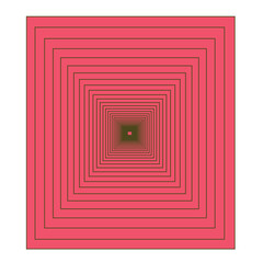 Glowing Abstract Tunnel Patterndimensional Geometric Square