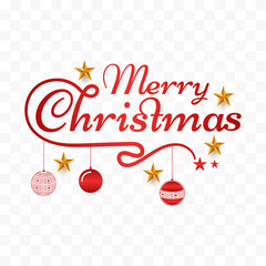 Festive holiday greeting with elegant calligraphy and sparkling ornaments conveys warmth and cheer for Christmas celebrations.
