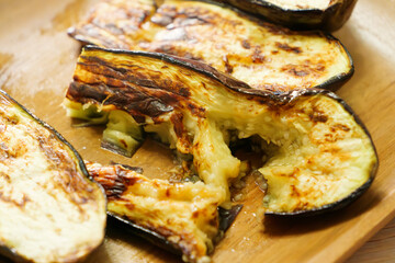 Grilled fresh eggplant, a Japanese autumn delicacy