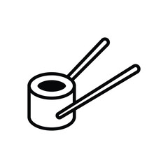 sushi roll icon vector web design