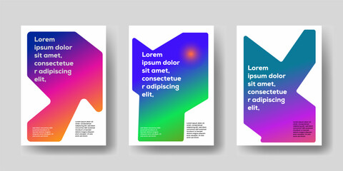 Creative template featuring abstract geometric shapes — a modern, minimal frame design for your message or photo. Ideal layout for flyer, poster, brochure, or cover presentation.