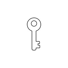 Vector outline icon of a key