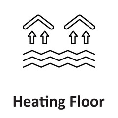 Heating floor Vector icon which can easily modify or edit