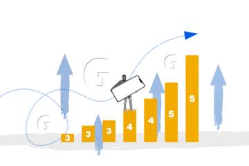 Composite photo collage of happy afro man hold big phone stand wifi chart arrow 5g connection technology isolated on painted background