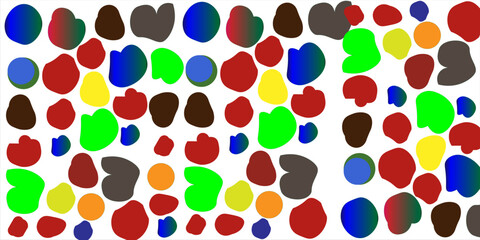 Colorful watercolor dots pattern as an abstract background