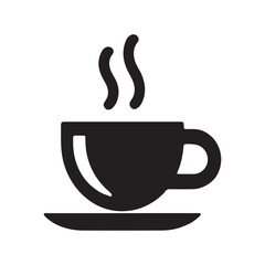 Hot Coffee Mug Work Break Solid Icon