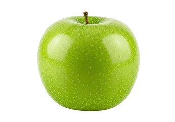 Isolated green apple fruit, fresh healthy snack, nutrient food, dietary nutrition choice