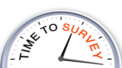 Time to survive concept illustrated on a clock, symbolizing resilience, endurance, focus, urgency, and determination, capturing the importance of acting quickly to overcome challenges with a clean