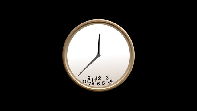 Falling watch numbers concept illustrated on a black background, symbolizing the passage of time, urgency, fleeting moments, and reflection, capturing time slipping away with a clean minimal design