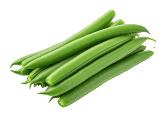 Isolated green beans for fresh and healthy eating, vegetarian food ingredients, veggie snack
