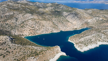 Aerial View of Serce Harbor and Sailboats in Marmaris, Turkey © Suzi