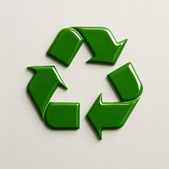 Obraz premium green recycle symbol