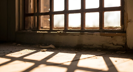 Close-Up of Light Passing Through Bars, Symbolizing Hope and New Beginnings