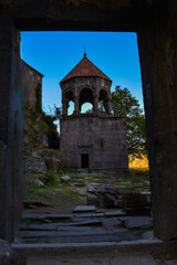 Obraz premium Armenian Church. The Armenian Apostolic Church of Kobayr in the Lori region, Alaverdi. A monastic complex in the nature. The church's beautiful architecture. Travel in Armenia