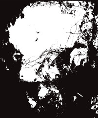 Dark black vine branches vector background. Spooky natural frame with empty space in the center. Gothic atmosphere for seasonal Halloween celebration