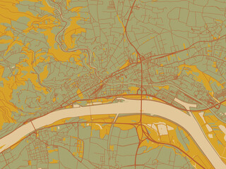 Posterready Flat Map Krems Der