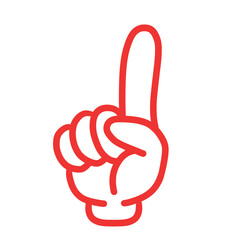 指さし　アイコン　記号　サイン タッチ　ワンポイント　手　イラスト