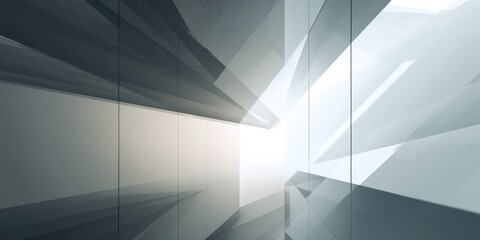 Abstract Geometric Glass Corporate Background with Modern Architecture Design