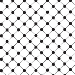 Fototapeta premium Vector art of black dots connected by lines on