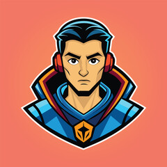 A character illustration for a cyber assassin avatar